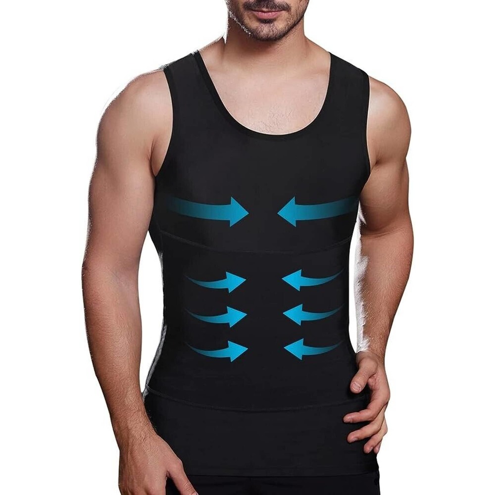 xxl mens slimming body shaper top